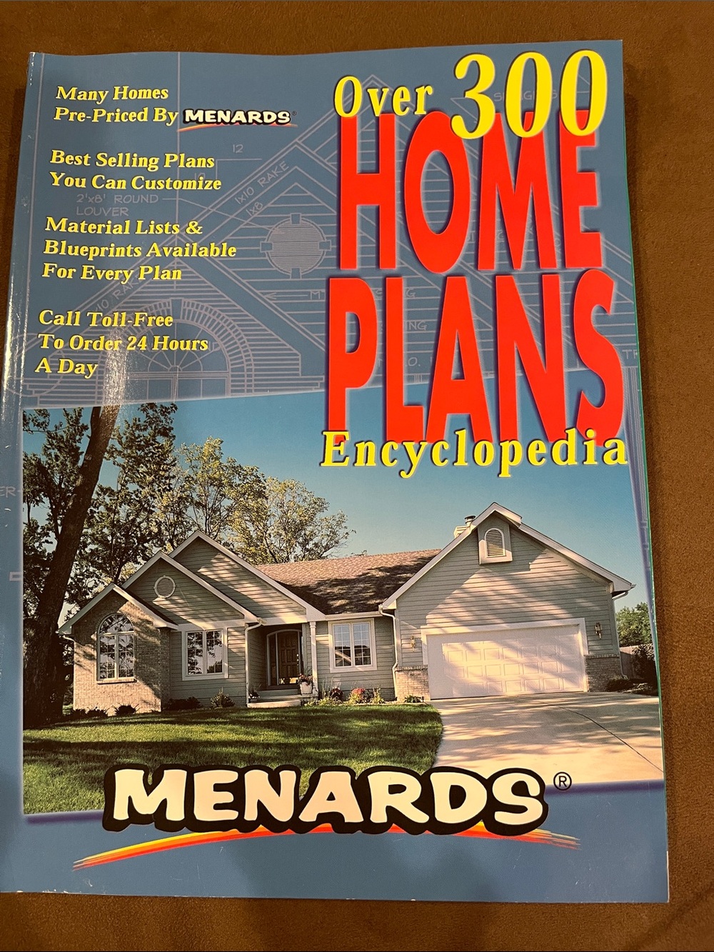 Menards Over 300 Home Plans Encyclopedia - Blue Cover